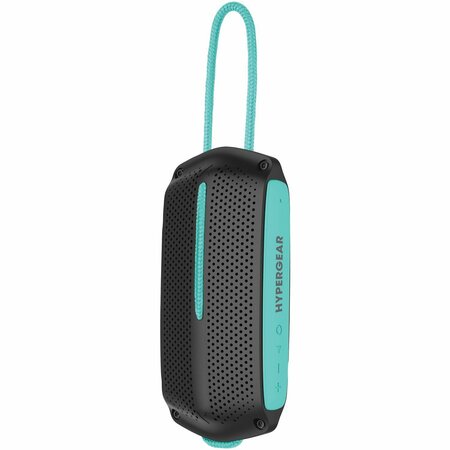 HYPERGEAR Wave Water-Resistant Bluetooth Speaker Black/Teal 14703